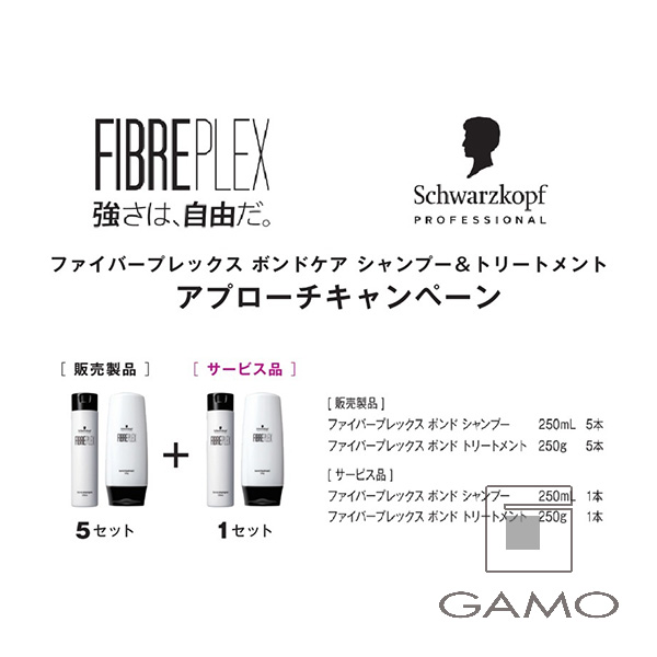 シュワルツコフ プロフェッショナル（ヘンケルジャパン） ファイバープレックス　ボンドケア　アプローチキャンペーン　店販セット（Sh/Tr　各5+1）