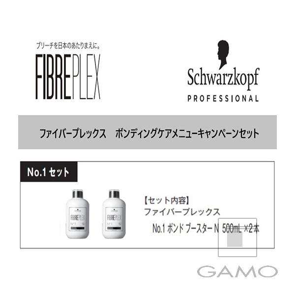 シュワルツコフ プロフェッショナル（ヘンケルジャパン） ファイバープレックス　No.1　ボンドブースター　500ml×2　ボンディングケアメニューCP