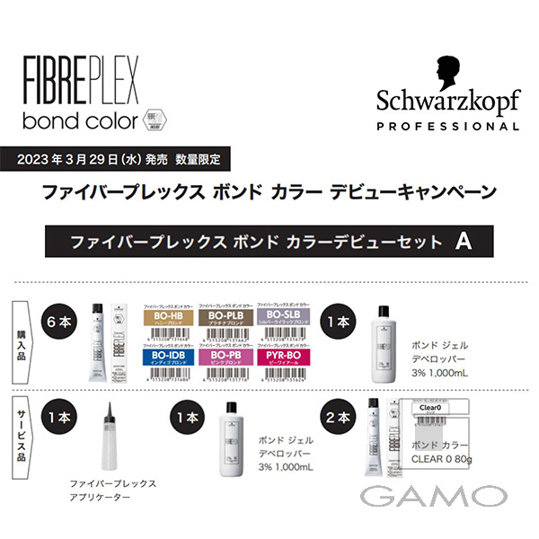 ファイバープレックス ボンド カラー デビューセットA （オールマイティーセット） | G SELECT ガモウの理美容用品通販サイト