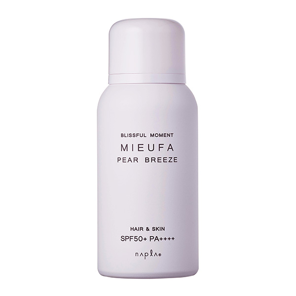 ナプラ ミーファ　フレグランス　UVスプレー　ペアブリーズ　80g