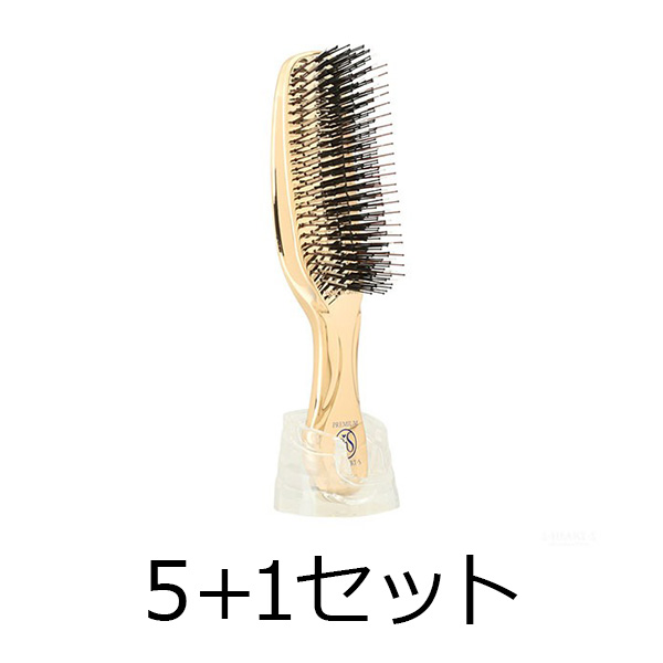 エス・ハート・エス 【期間限定セール】スカルプブラシ　ワールドプレミアム（ロング）　ゴールド　6本セット