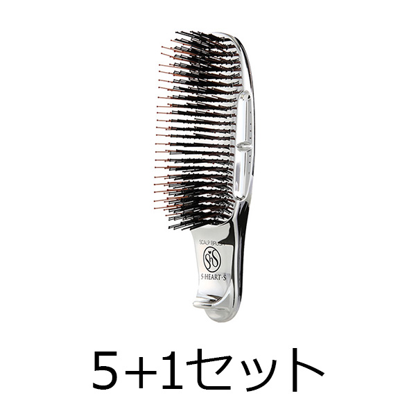 エス・ハート・エス 【期間限定セール】スカルプブラシ　Plusアクセル　ショート　6本セット