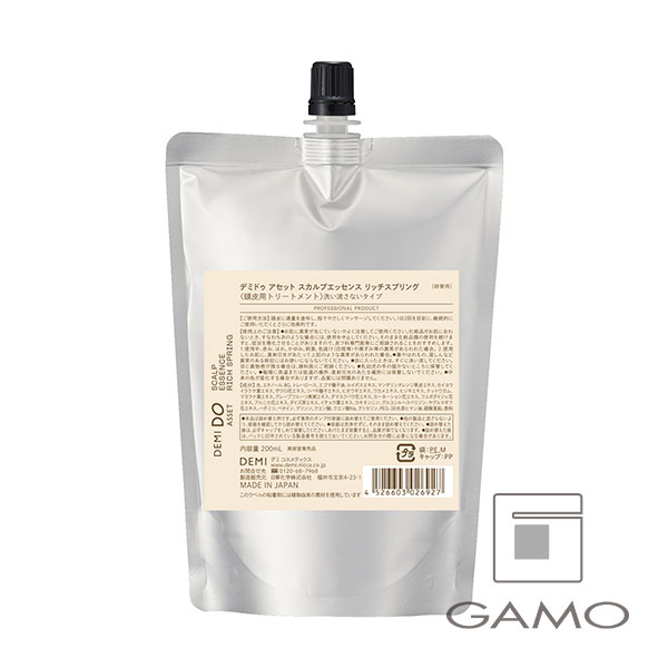 デミコスメティクス デミドゥ　アセット　スカルプエッセンス　リッチスプリング　200ml（レフィル）