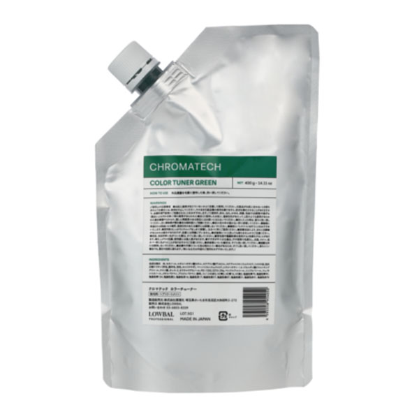 LOWBAL／IRONOWA CHROMATECH　COLOR　TUNER　GREEN　グリーン　400g