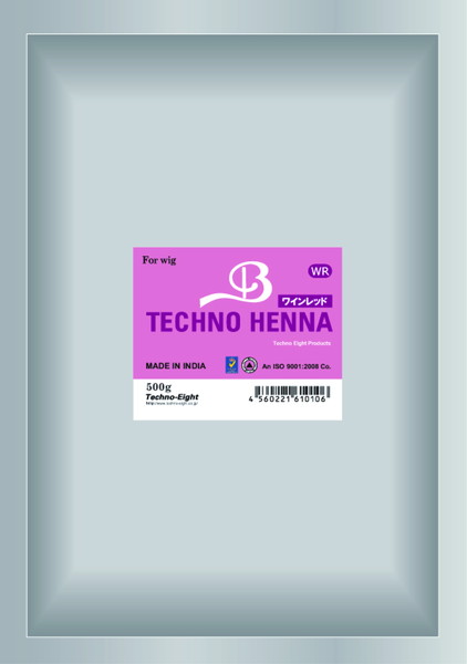 テクノエイト テクノヘナ　ワインレッド　500g