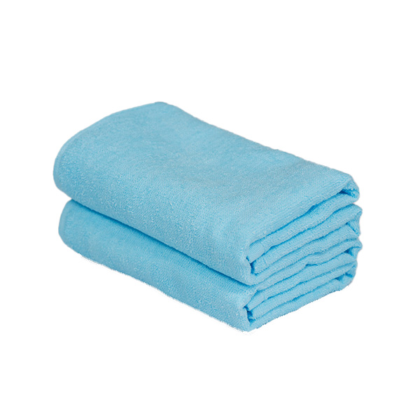 小物問屋 期間限定25％OFF　高級タオル　48枚セット　ショートパイル　220匁　No.02 ライトブルー