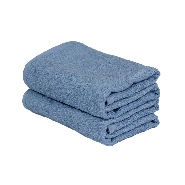 小物問屋 期間限定25％OFF　高級タオル　48枚セット　ショートパイル　220匁　No.28 くすみブルー
