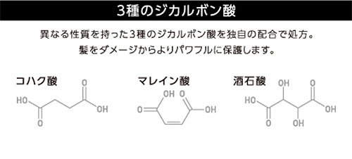 3種のジカルボン酸