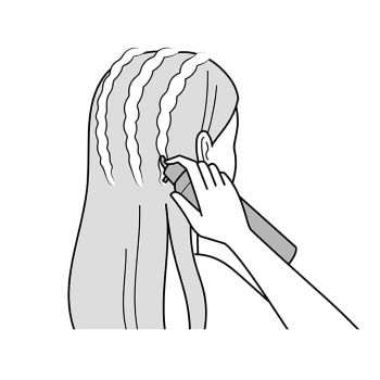 直接泡をつけます