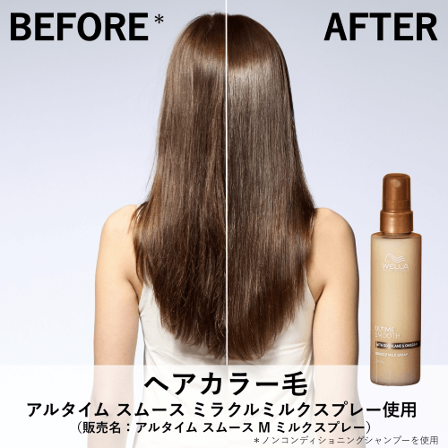 before after（ミラクルミルクスプレー）