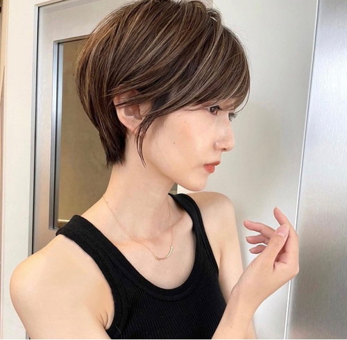 白髪ぼかしハイライトイメージ写真