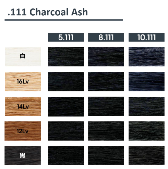 カラーチャート（Chacoal Ash）